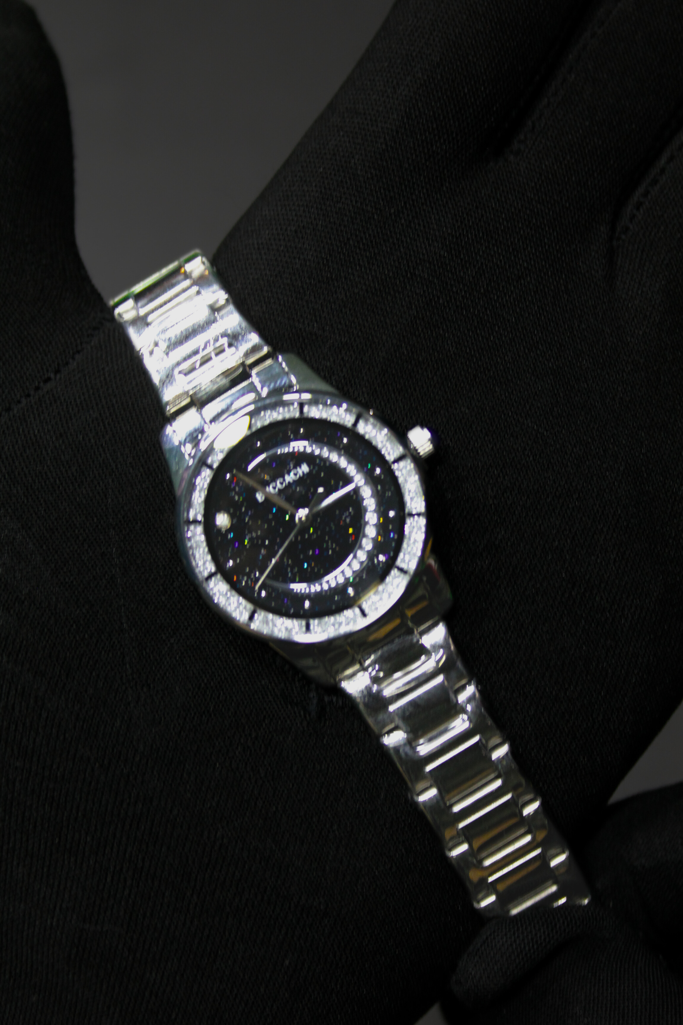 BOBOBIRD Starry Sky Stainless Steel Watch – Elegant Quartz, 3ATM Water Resistant, Blue & Black Dial